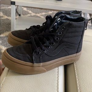 Black high top Vans